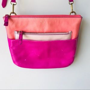 Fossil leather crossbody purse